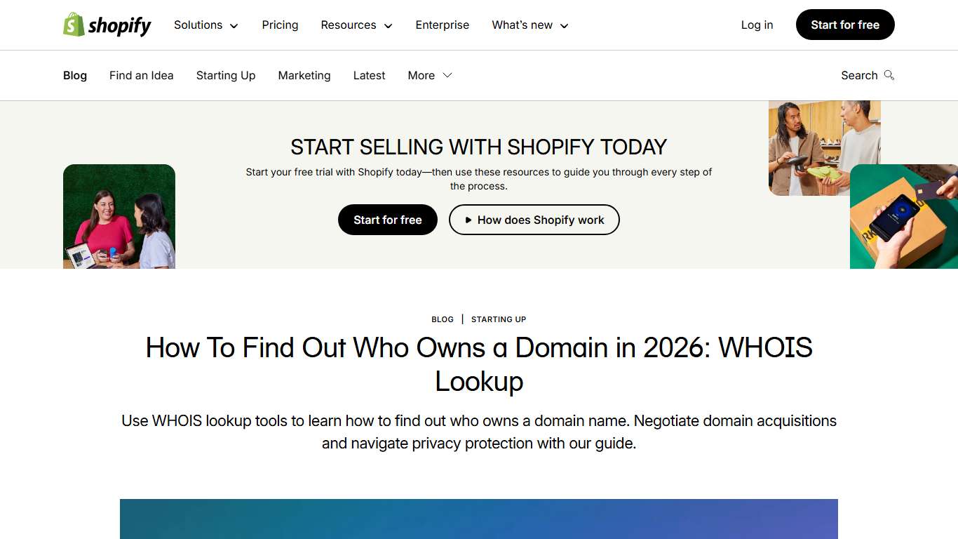 How To Find Out Who Owns a Domain in 2026: WHOIS Lookup - Shopify